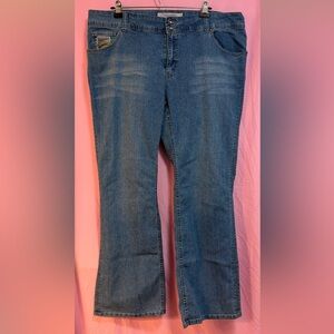 Vintage/Y2K Plus Size Women's Jeans with Blinggy Pockets